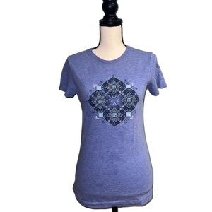 free state- Blue floral tee shirt